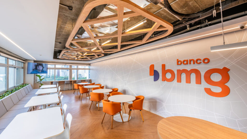 Sede corporativa do Banco BMG em São Paulo, projeto e obra da TRIO
